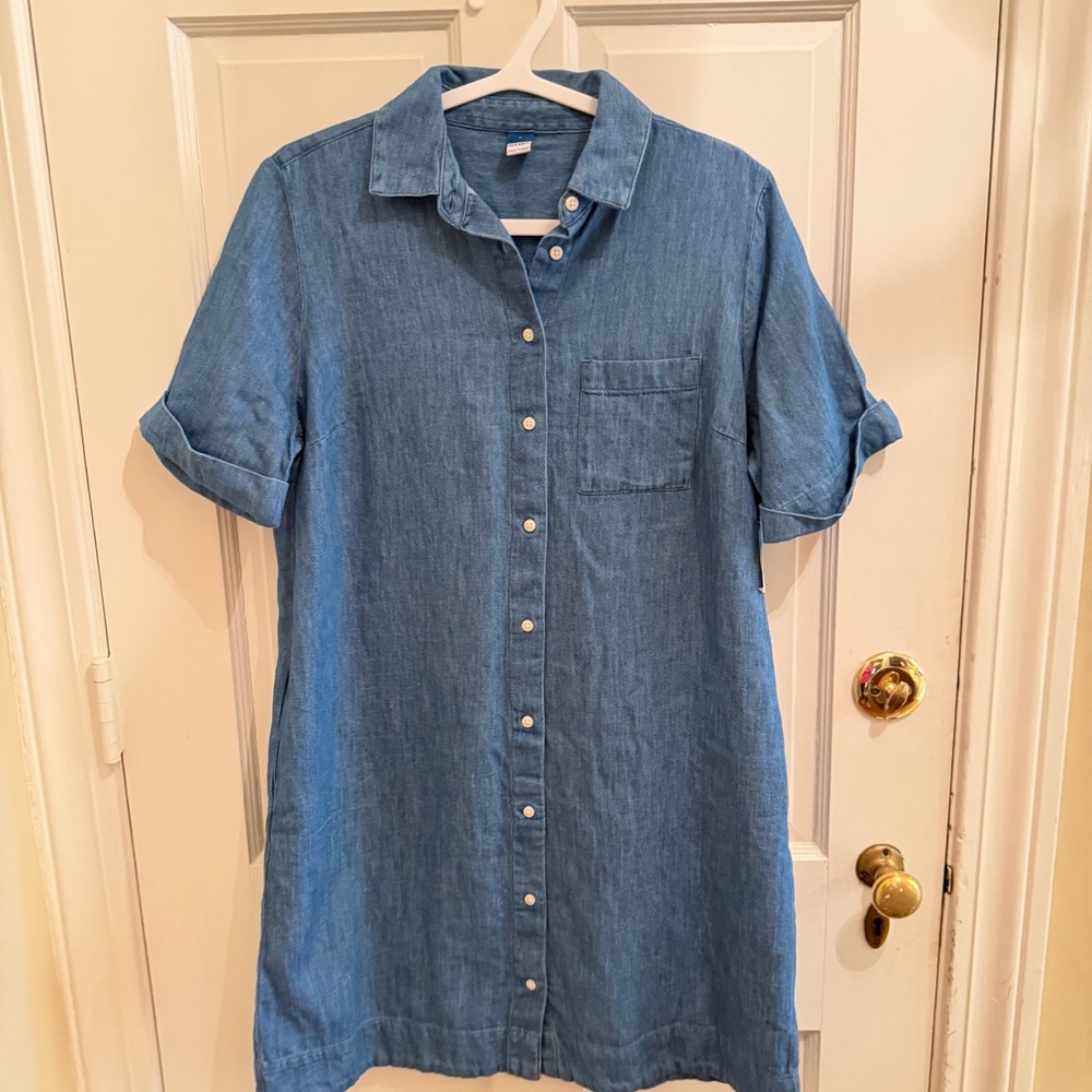 Old Navy Light Blue Denim Dress